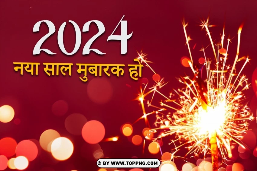 Free download HD PNG अदभत नई सल 2024 फयरवरक हई डफनशन बकगरउड म Image