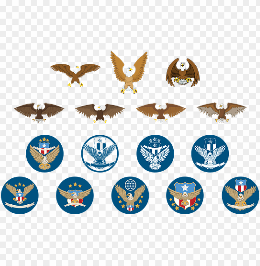 Free download HD PNG eagle logo icon animal design emblem logot โลโก