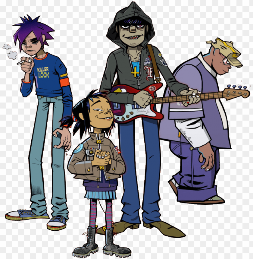 Una De Las Grandes Virtudes De Gorillaz Es La Adaptaci Cutout PNG