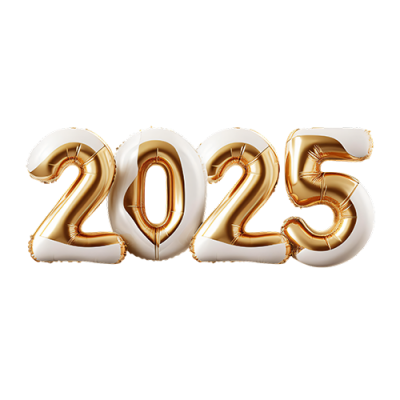 Happy New Year 2025 PNG Background TOPpng