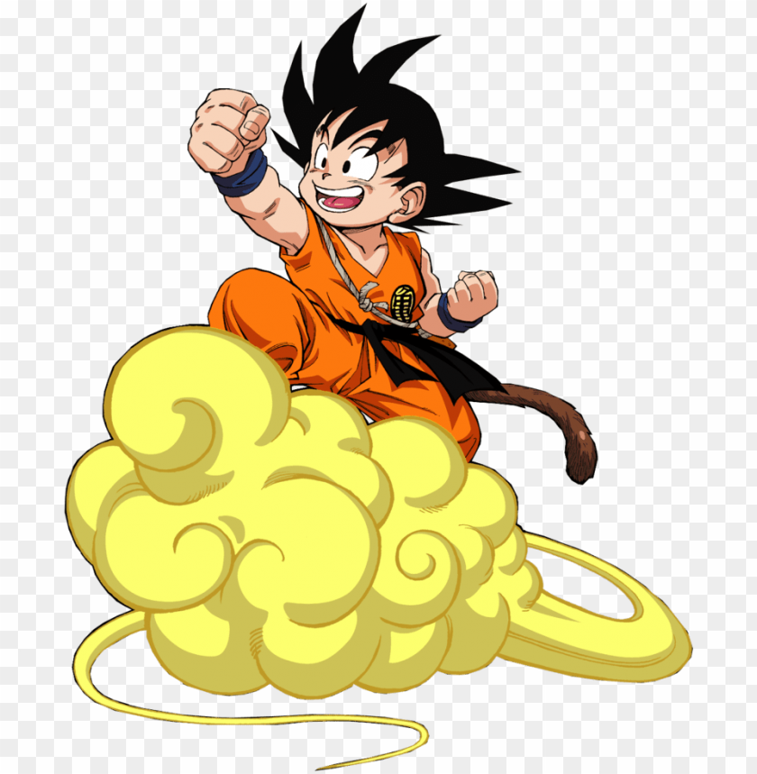 Goku En La Nube Png Transparente Stickpng Personajes De Dragon Ball