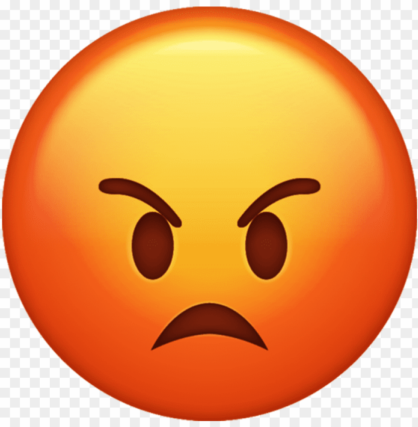 Emoji Anger Emoticon Iphone Angry Emoji PNG Image With Transparent