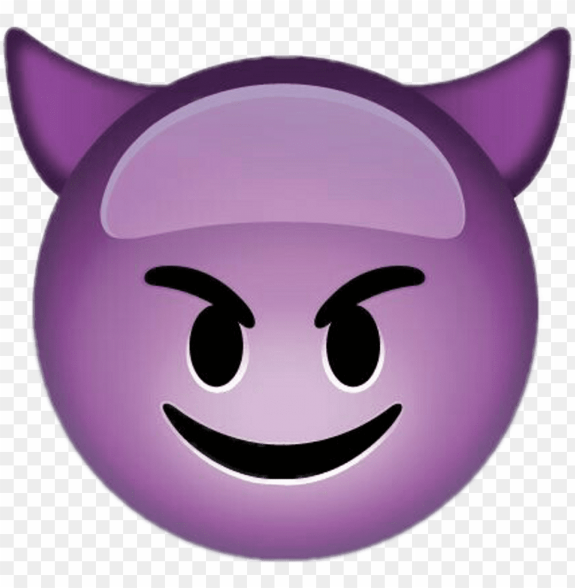 Satan Emoji Cutout Png Clipart Images Toppng