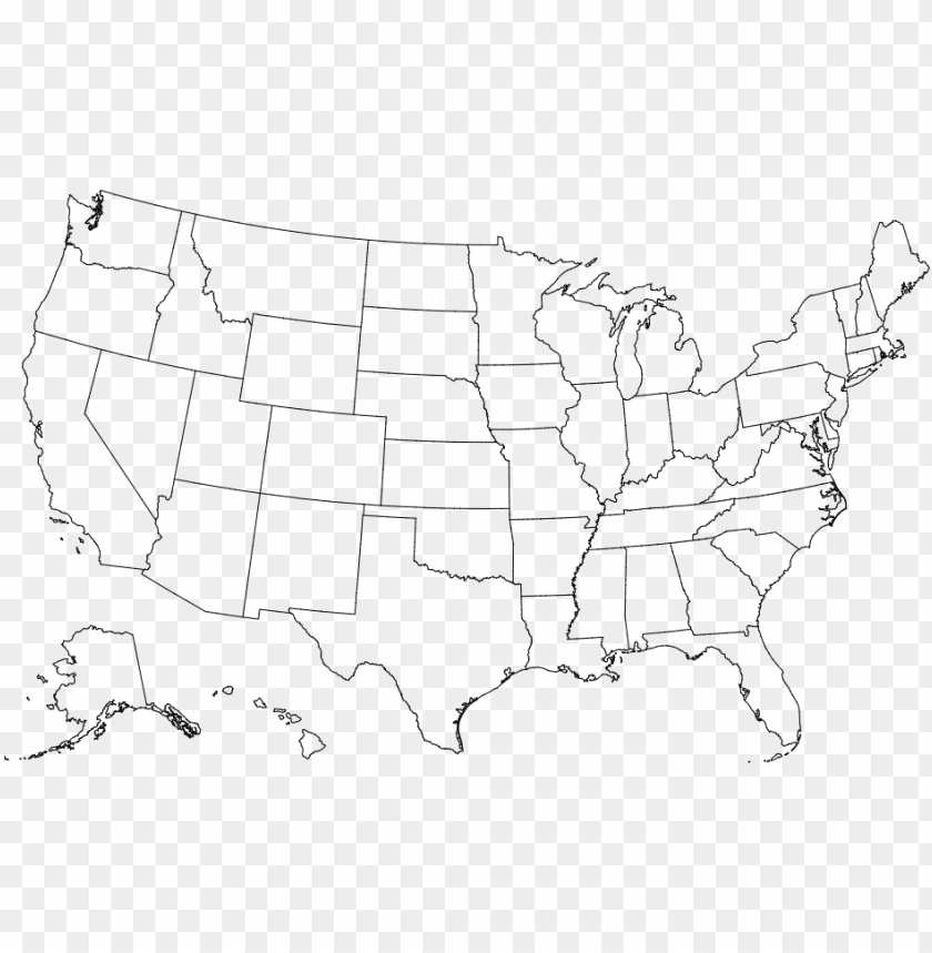 Map Of The United States Png