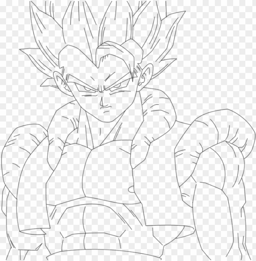 ogeta ssj5 coloring pages 3 by elizabeth gogeta PNG transparent with Clear Background ID 187298