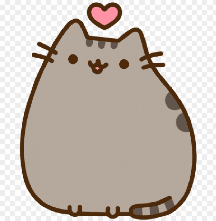 Usheen Cutenessoverload Pusheen The Cat Heart PNG Image With