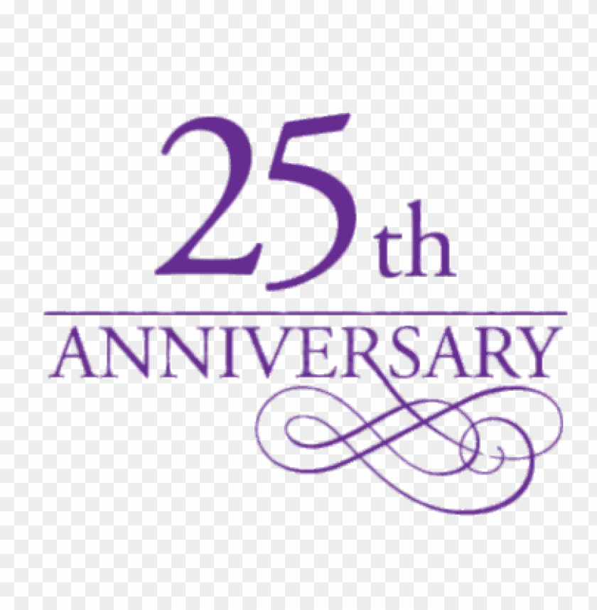 Download 25th Anniversary Purple Letters Png Free Png Images Toppng