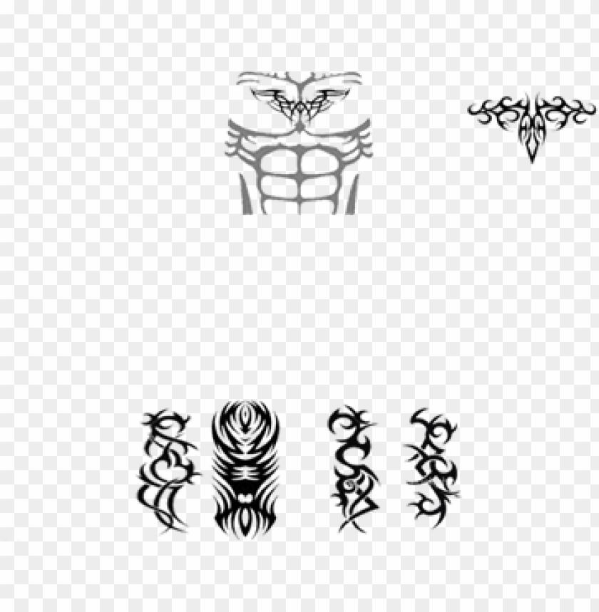Download Abs With Tattoos Roblox Abs With Tattoo Png Free Png