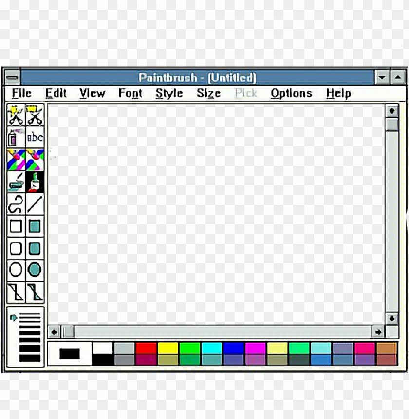 Download Aesthetic Windows Png Graphic Black And White Download โหลด โปรแกรม Paint 2007 Png Free Png Images Toppng - roblox transparent templatepng roblox exploit level 7 free