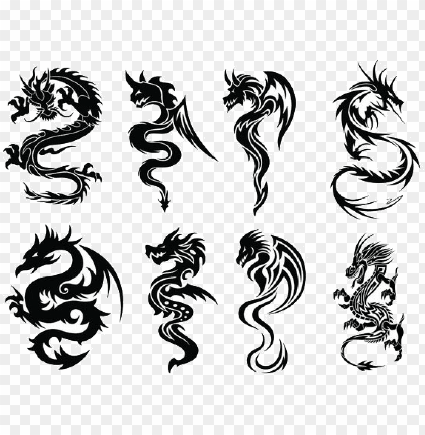 Download aper chinese dragon tattoo - dragon tattoo png - Free PNG Images |  TOPpng