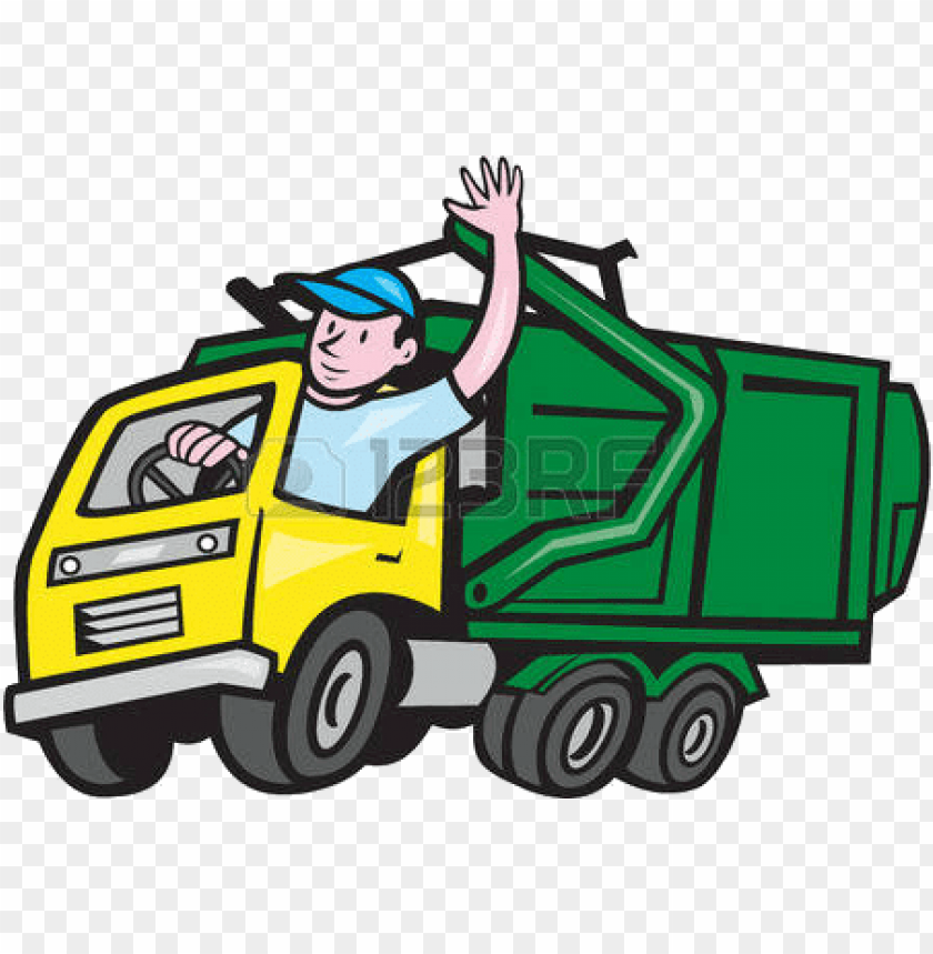 dump truck dumping clipart sun