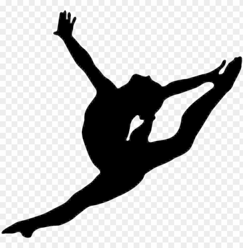 Download Download Artistic Split Clip Art Gymnastics Silhouette Png Free Png Images Toppng