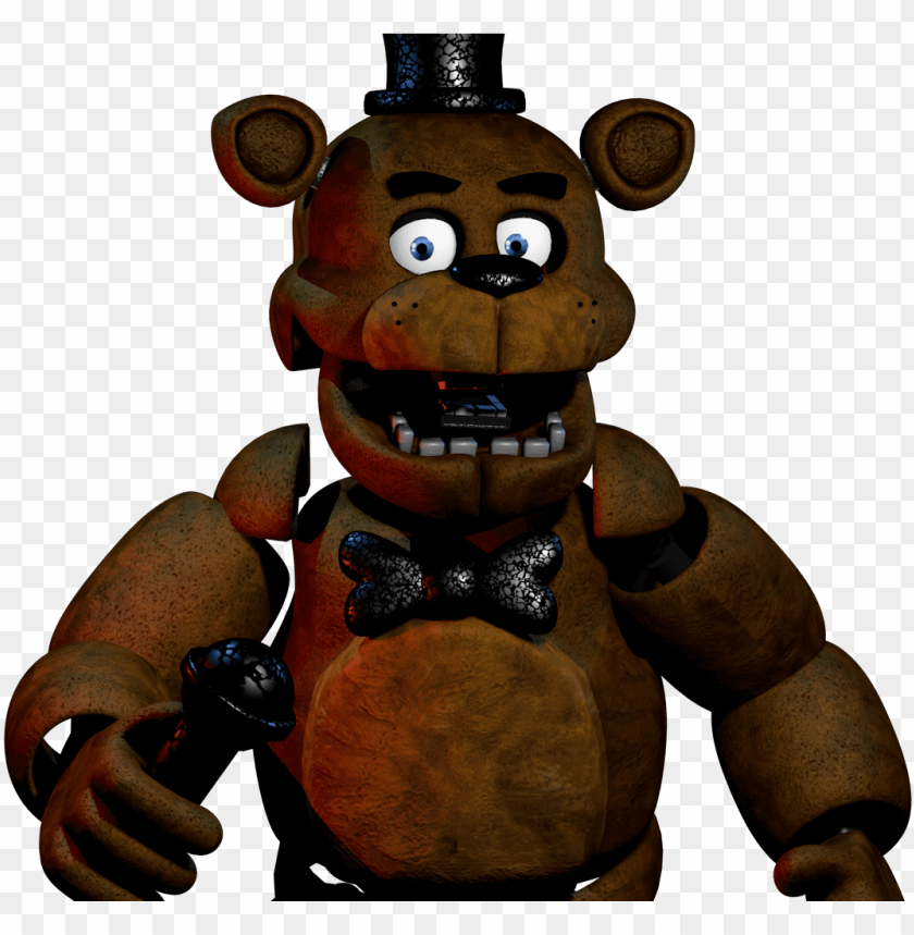 Withered Freddy New Textures Full Body transparent background PNG