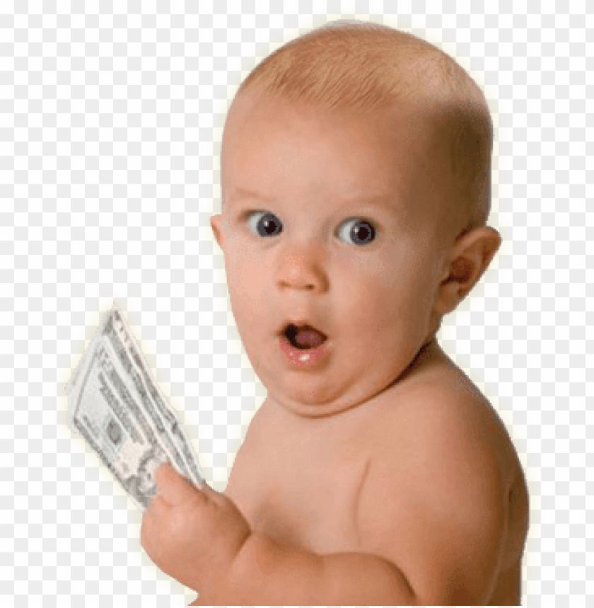 Download Baby Holding Cash Surprised Baby Face Png Free Png Images Toppng - roblox girl png shocked