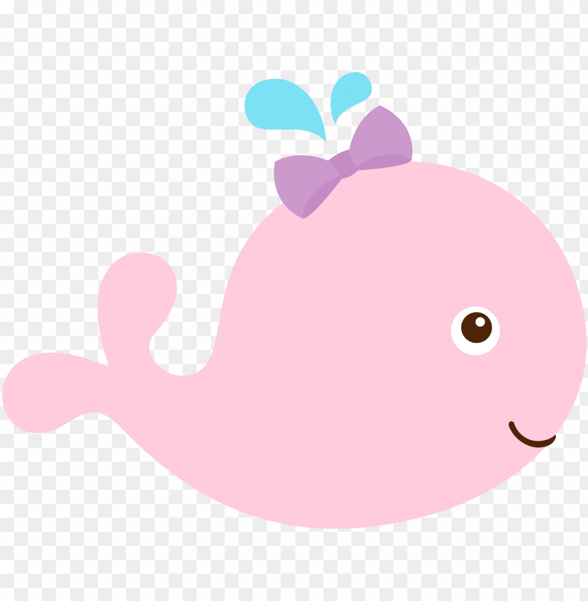 Download Baby Mermaid Pink Baby Whale Clipart Png Free Png Images Toppng