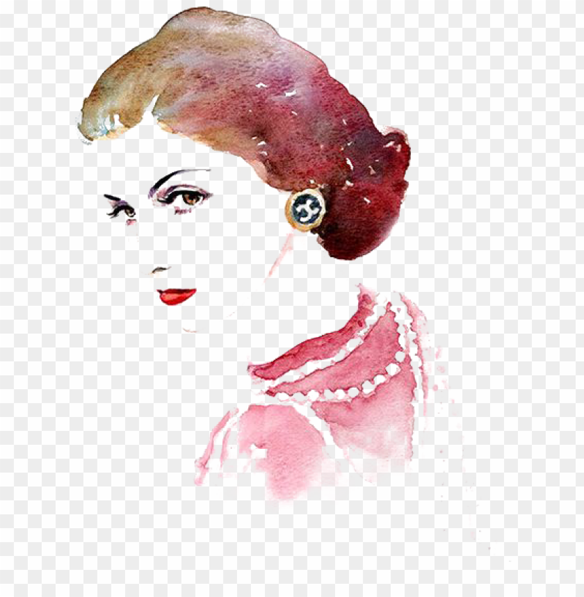 Chanel Handbag Watercolor Painting Fashion PNG - Free Download in