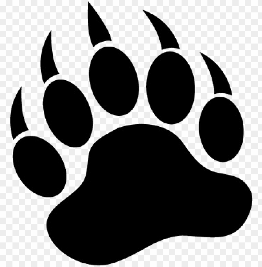 Download Bear Paw Print Png Bear Paw Vector Png Free Png Images Toppng - vector roblox bear