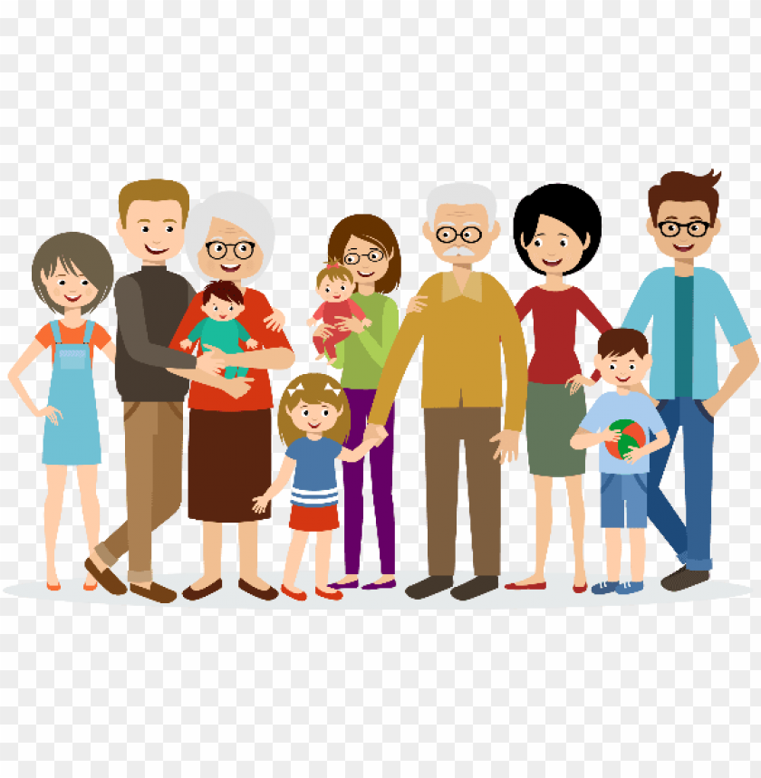Download big family animated png - Free PNG Images | TOPpng