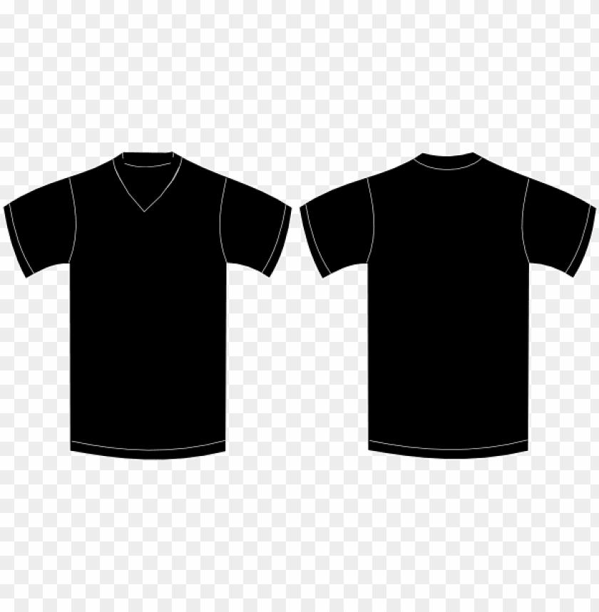 black t shirt back png