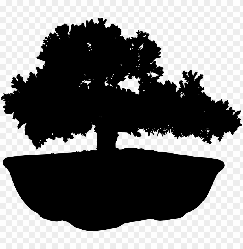 Free download | HD PNG Transparent bonsai tree silhouette in a pot delicate  branches and leaves png PNG Image - ID 3726 | TOPpng