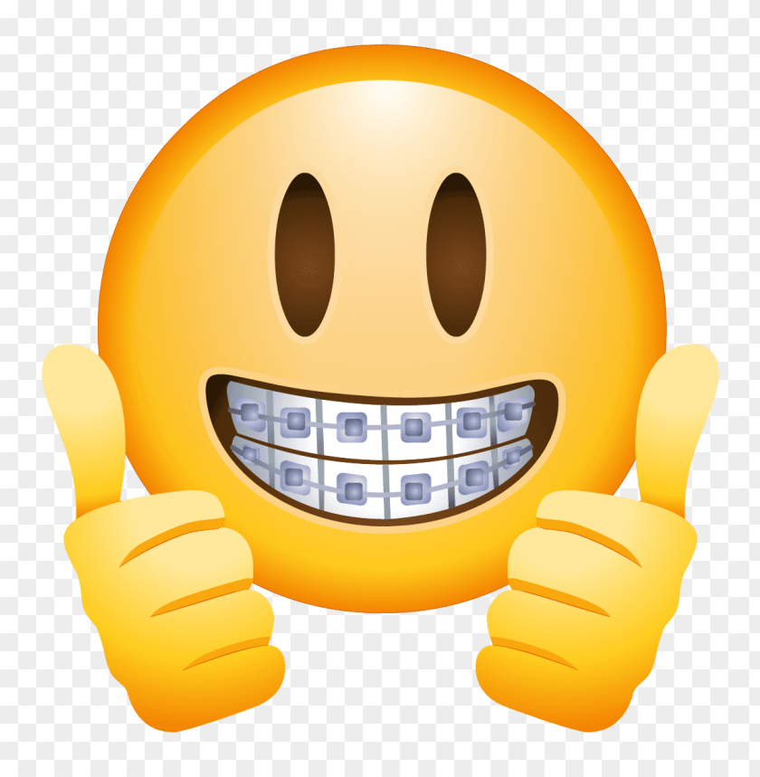 Download Braces Face Emoji Png Free Png Images Toppng - braces smiey face d roblox