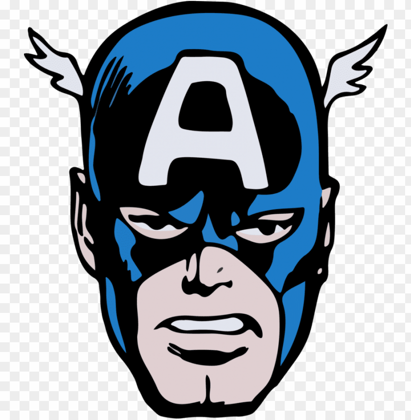 Captain America Face easy drawings | How to draw Captain America step by  step | Face drawings - YouTube