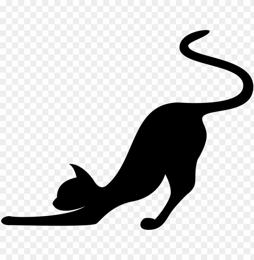 Download Cat Stretching Silhouette Svg Png Icon Free Download Cat Stretching Silhouette Png Free Png Images Toppng