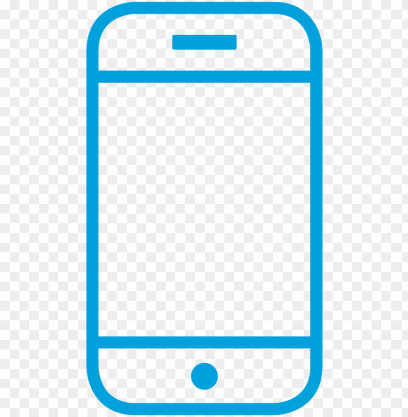 blue mobile device icon