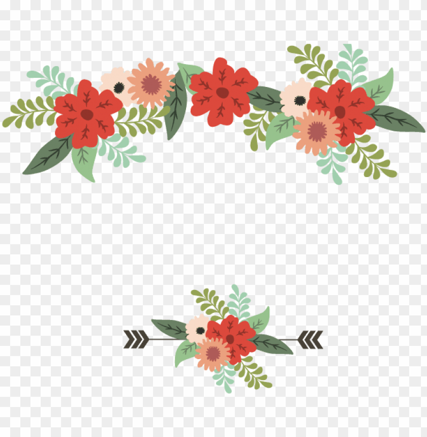 Download clipart transparent garland vector wedding - flecha de flores png  - Free PNG Images | TOPpng