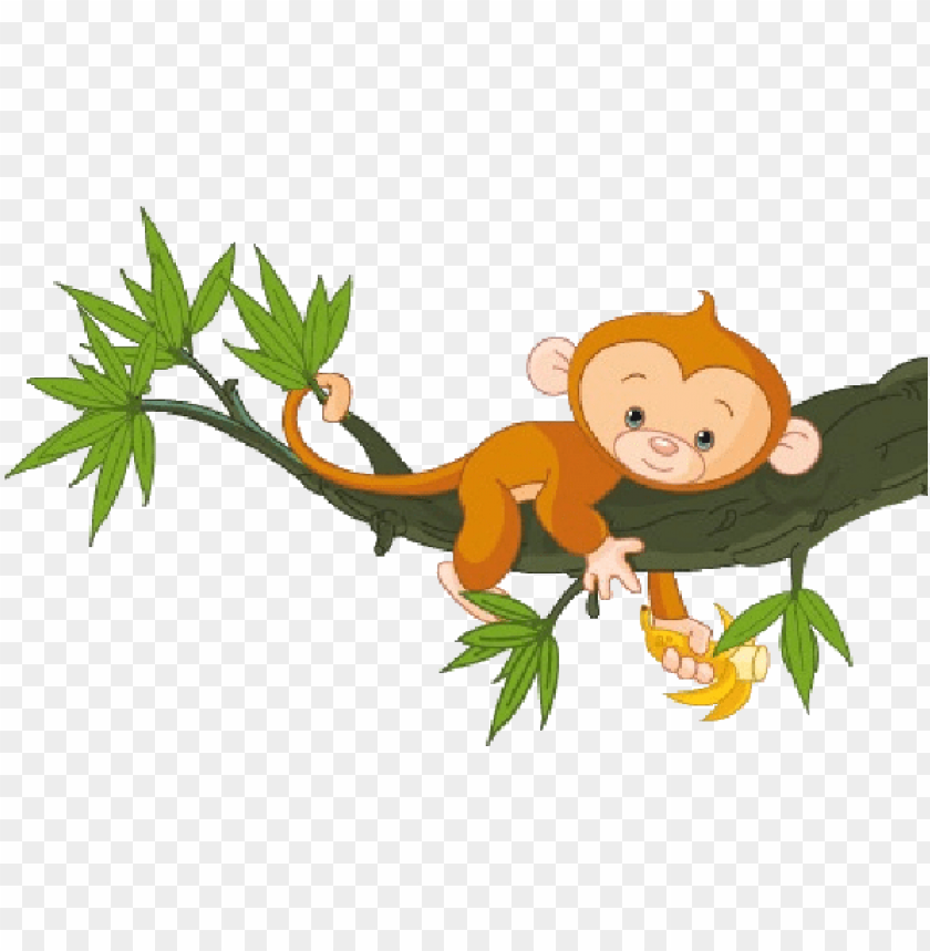 Download cute funny cartoon baby monkey clip art images - clipart of monkey  no background png - Free PNG Images | TOPpng