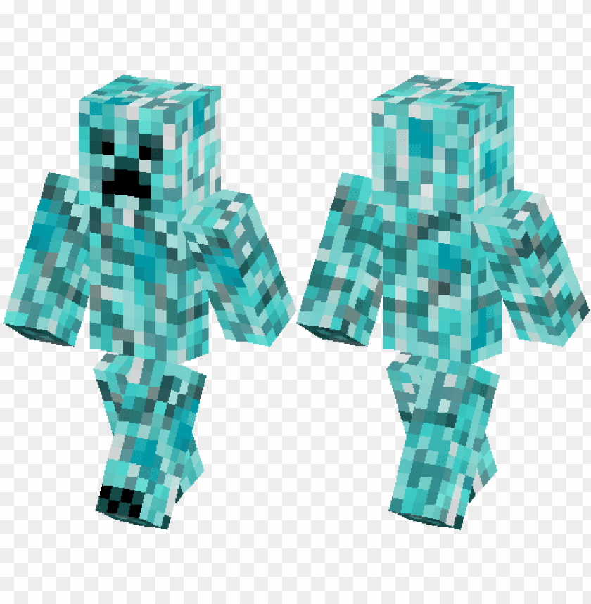 Download Diamond Creeper Skin Minecraft Png Free Png