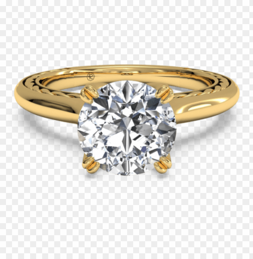 gold diamond ring png