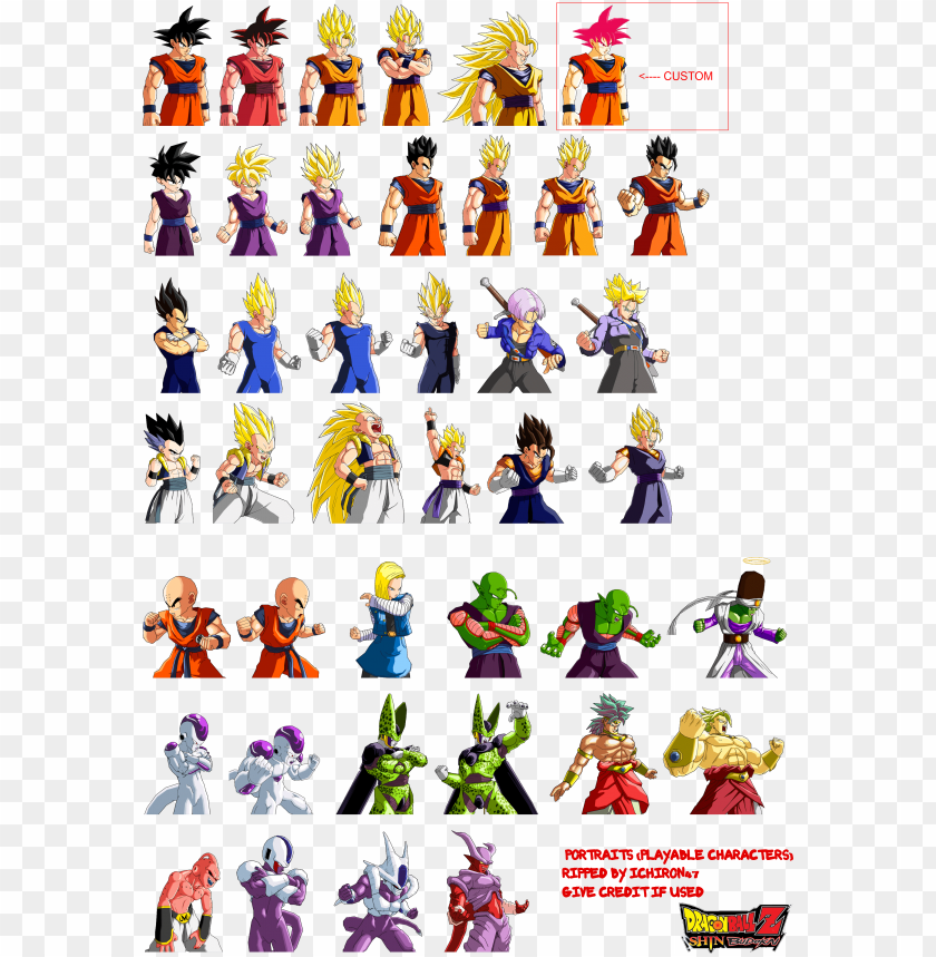 Dragon Ball Z Sagas transparent background PNG cliparts free