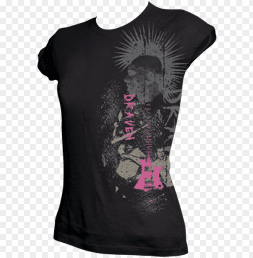 Download Draven Girls Punker T Shirt Tattoo Png Free Png Images Toppng - blueberry cow roblox shirt template