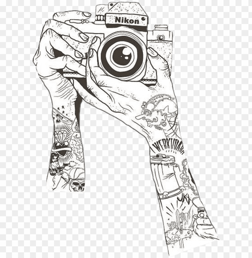 Download drawing nikon camera hands tattoo creative freetoedit - louis  tomlinson tattoos draw png - Free PNG Images | TOPpng