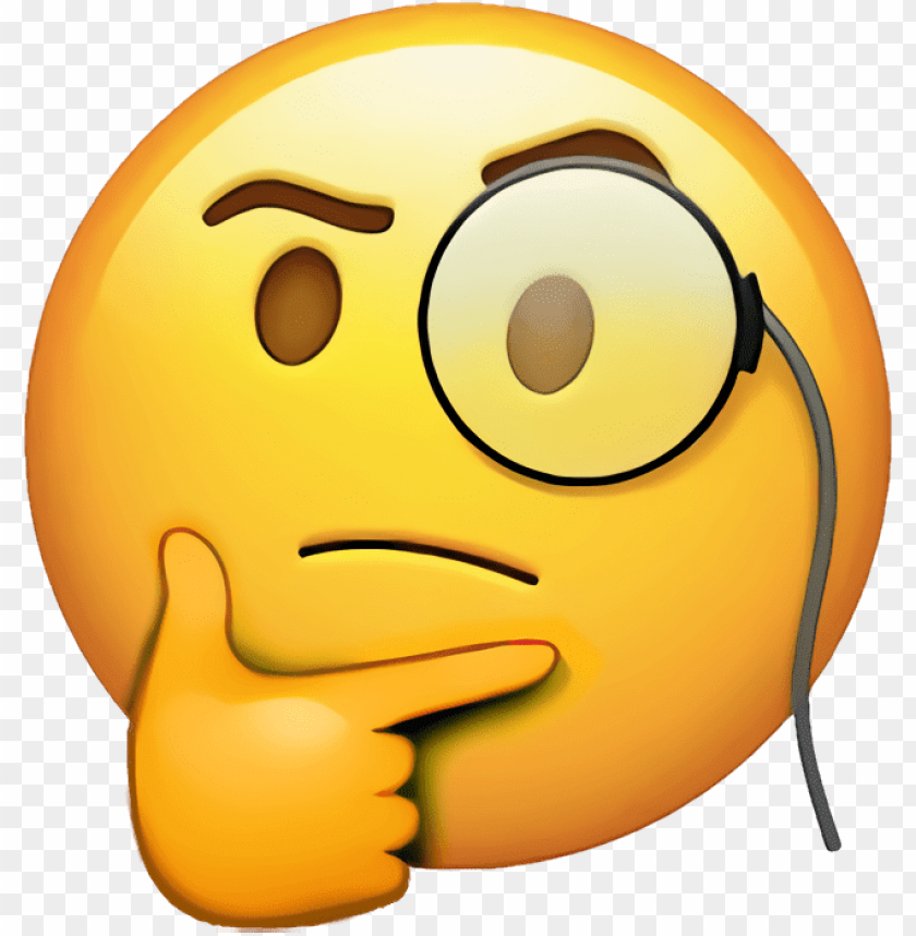 thinking emoji meme png cutout PNG & clipart images