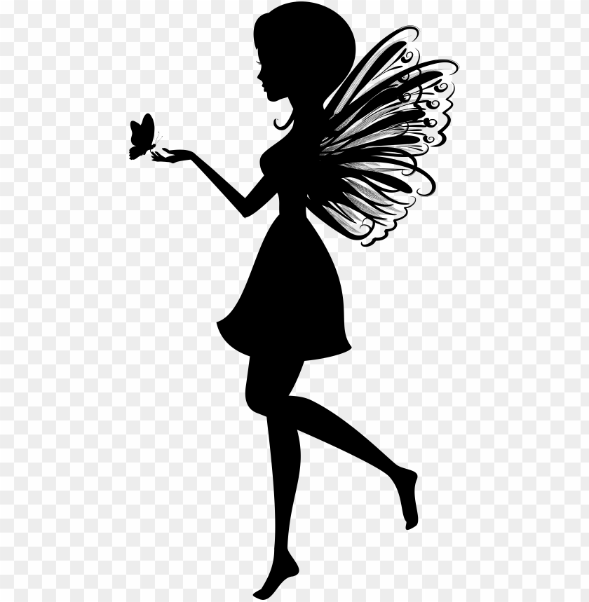 Download Download Fairy With Butterfly Silhouette Png Free Png Images Toppng