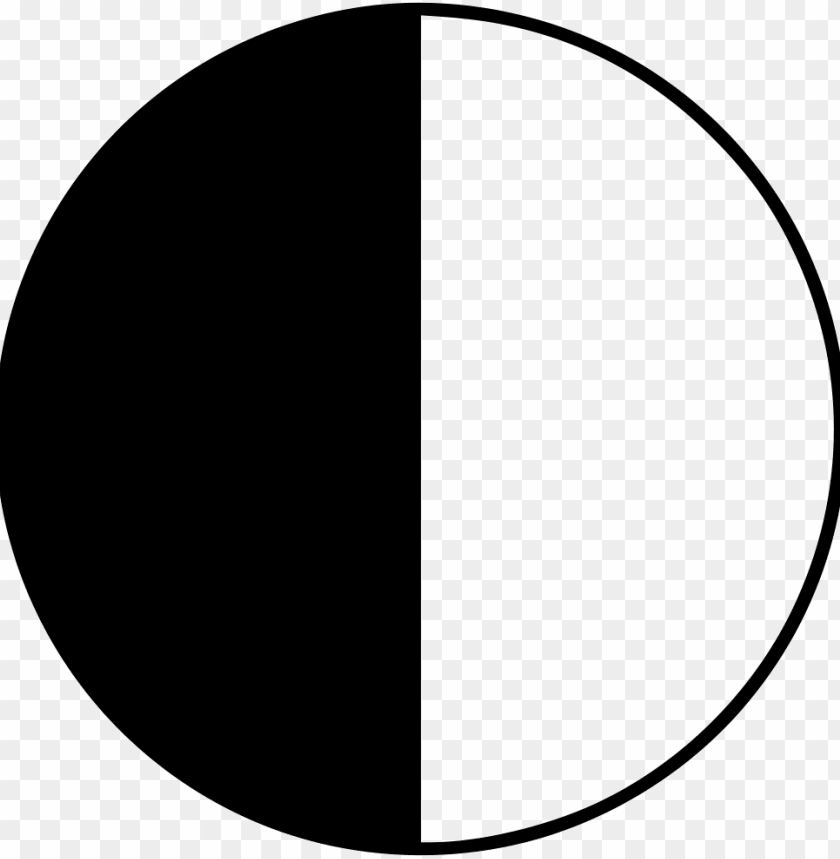 Download Download File Svg Half Black Half White Circle Transparent Png Free Png Images Toppng