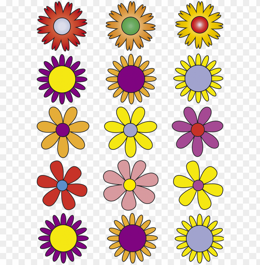 Download Flowers Vector Flowers Abstract Floral Vektor Bunga Png Free Png Images Toppng