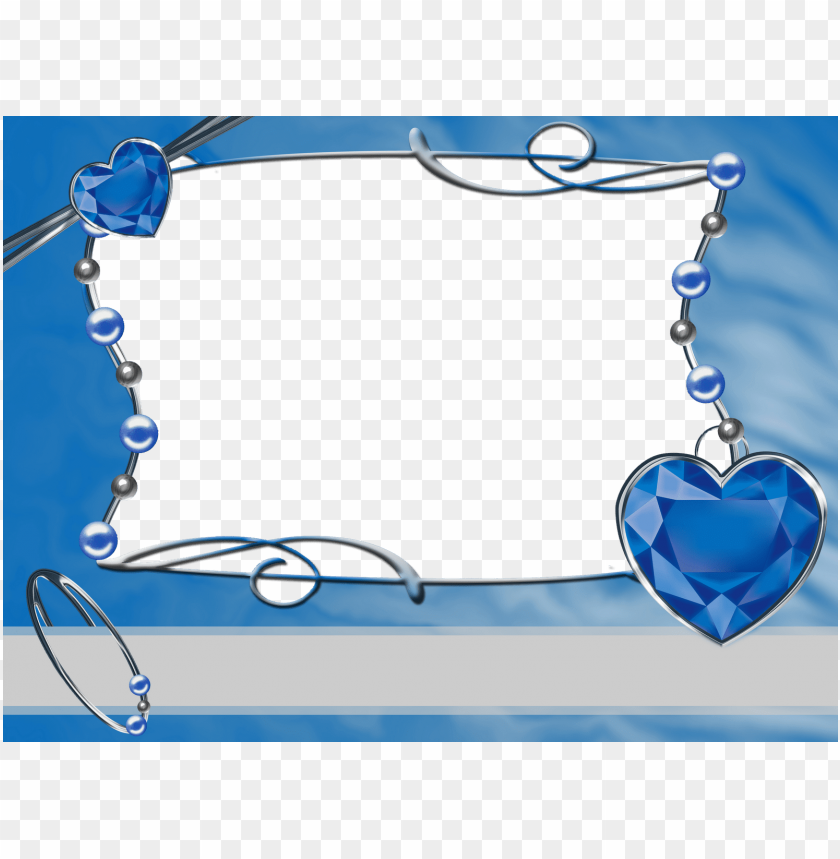 Download frame blue - blue wedding frame png - Free PNG Images | TOPpng