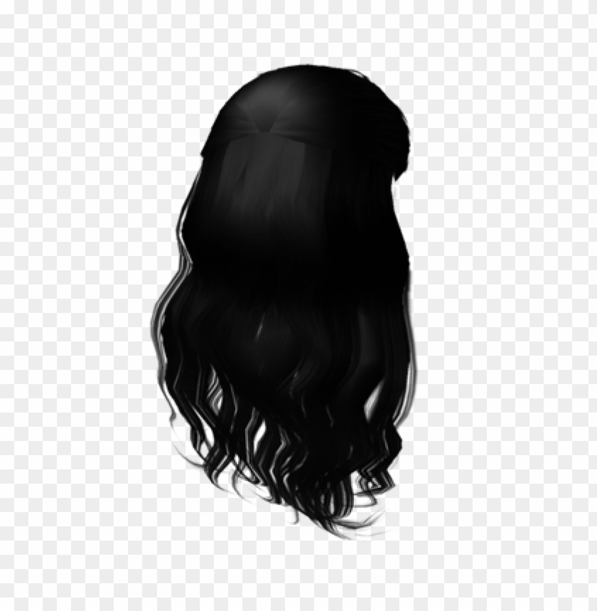 Download Free Roblox Hair Black Png Free Png Images Toppng - roblox brown hair extensions t shirt
