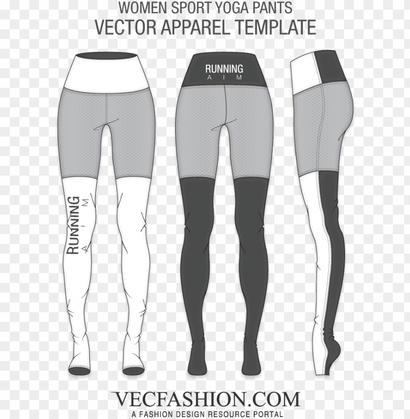 Download Freeuse Library Flat Drawing Leggings Yoga Pants Design Template Png Free Png Images Toppng - sweatpant string transparent roblox