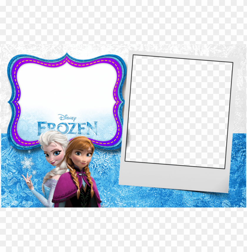 frozen blank invitation card