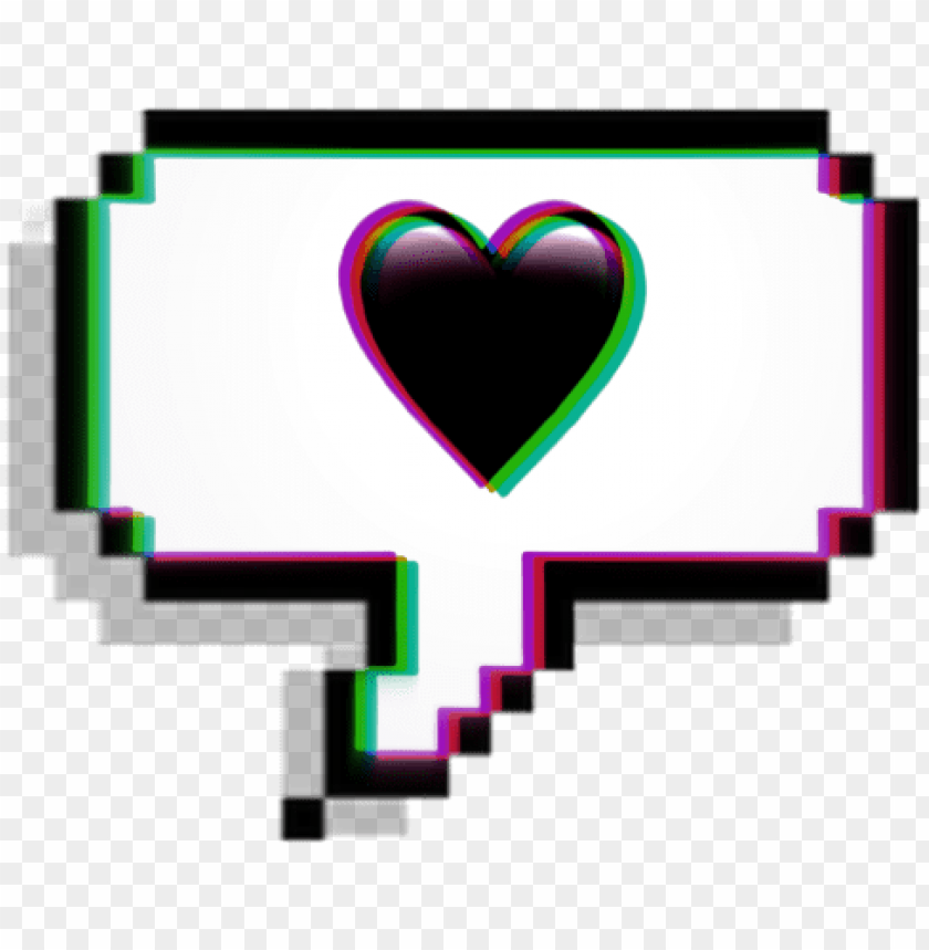 Download Glitch Message Heart Black Blackheart Love Cool Aesthetic Tumblr Sticker Png Free Png Images Toppng - aesthetic tumblr roblox icon aesthetic black