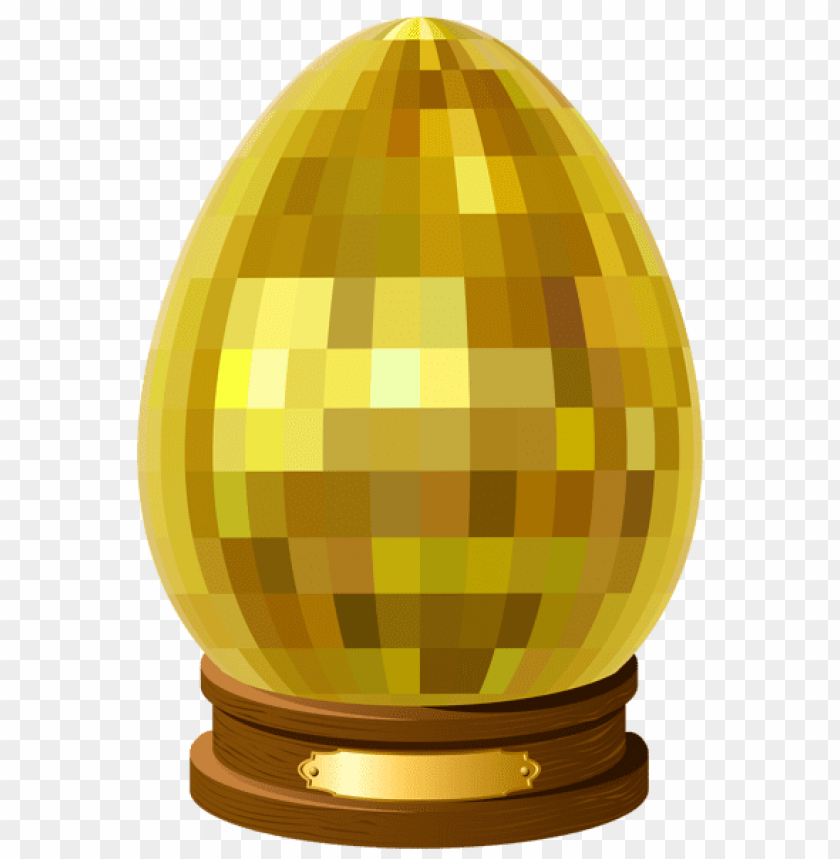 Download Golden Eeaster Egg Statue Transparent Png Free Png