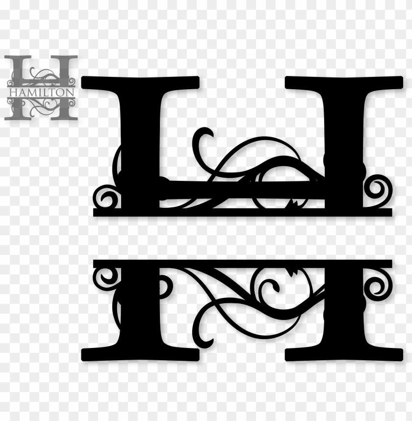 Free Free Split H Monogram Svg