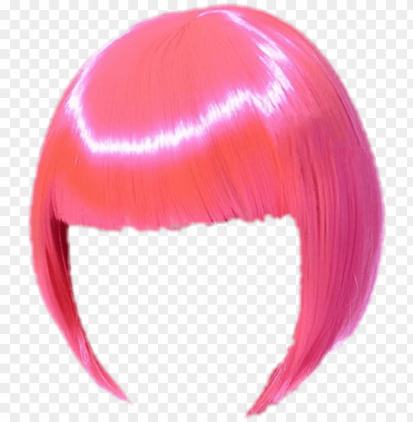 Download hair wig wigs haircut hairstyle hairdo pink hair bob lace wi png -  Free PNG Images | TOPpng