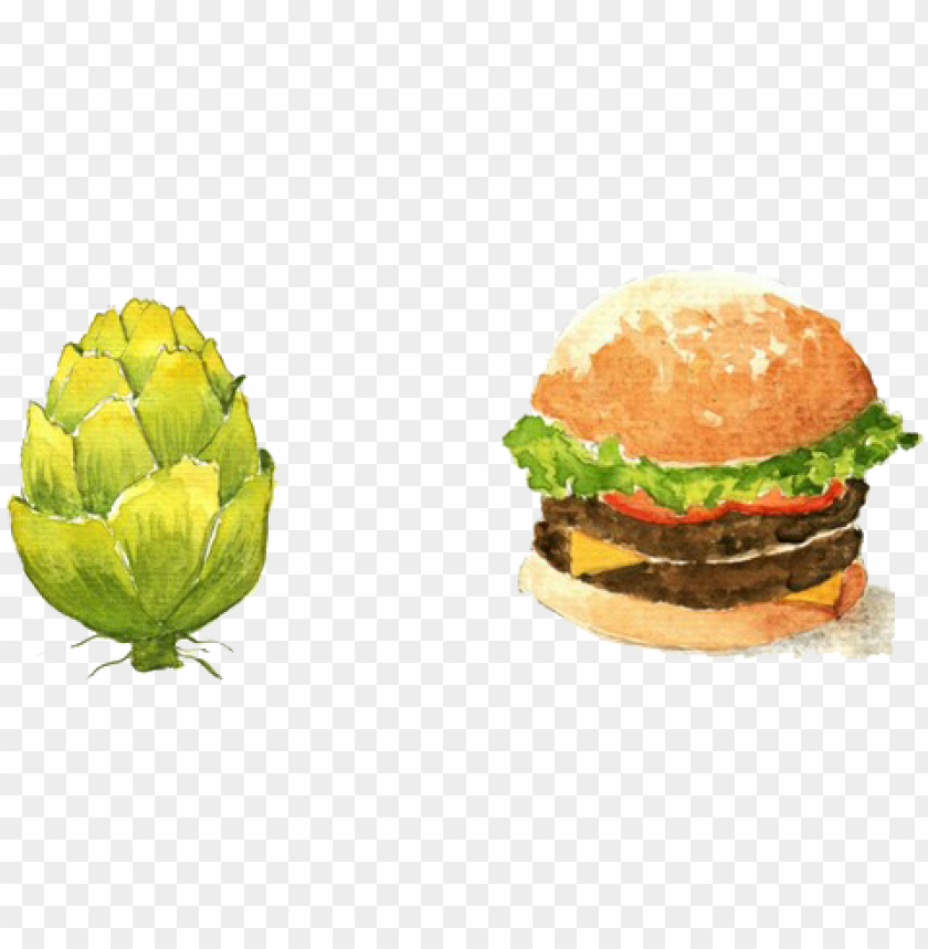 burger and hot dog clipart png