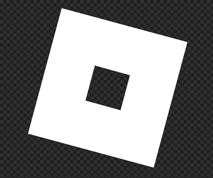 Roblox logo black and white transparent PNG - StickPNG