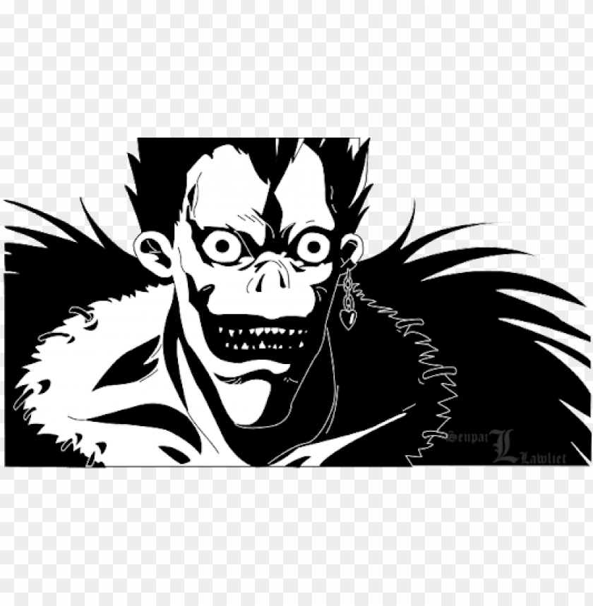 Download Hoto Death Note Ryuk Vector Png Free Png Images Toppng - roblox death note decal id